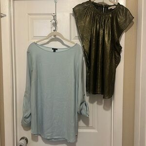 Lot of 2 blouses, Loft and Ann Taylor, both size L